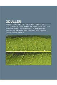 Oduller: Avrupa Odulu, Hall of Fame, Konular Na Gore Oduller, Madalyalar, Rekorlar, Odul Listeleri, Odul Sahipleri, Odul Taslak