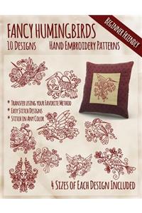 Fancy Hummingbirds Hand Embroidery Patterns
