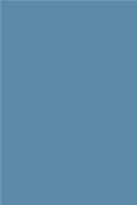 Journal Stormy Blue Color Simple Plain Stormy Blue
