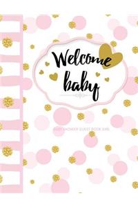 Baby Shower Guest Book with Gift Log