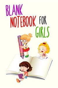 Blank Notebook For Girls