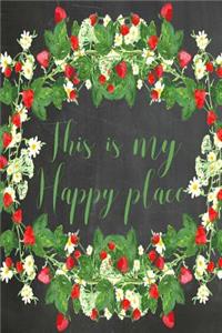 Chalkboard Journal - This Is My Happy Place (Sage)