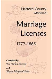 Harford County, Maryland Marriage Licenses, 1777-1865