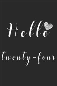 Hello twenty-four