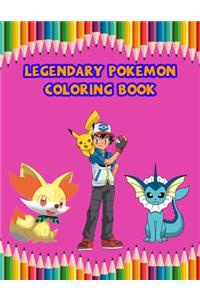 Legendary Pokemon Coloring Book