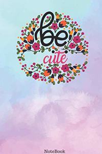 Be perfect Flower Notebook