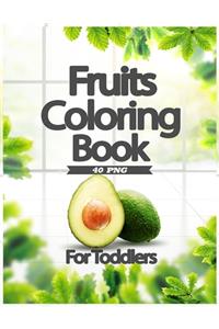 Fruits Coloring Book for toddlers