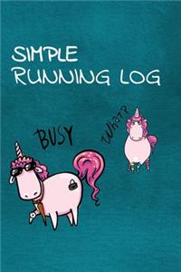 Simple Running Log