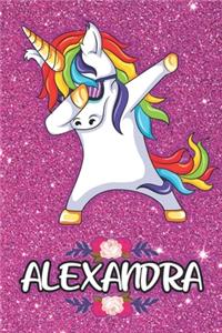 Alexandra - Dabbing Unicorn Notebook