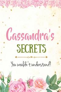 Cassandra's Secrets personalized name notebook for girls and women