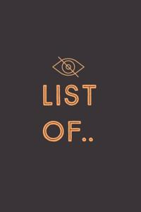 List of ..