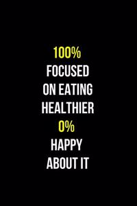100% Focused on a Eating Healthier 0% Happy about it