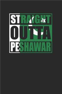 Straight Outta Peshawar 120 Page Notebook Lined Journal for Pakistan Pride