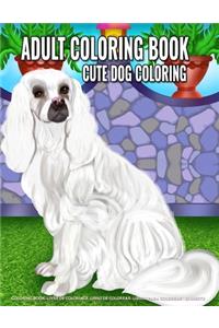 Adult Coloring Book - Cute Dog coloring