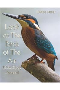 Look at The Birds of The Air 90-Day Bible Study Journal LARGE PRINT