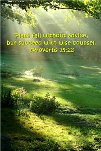 2020 Weekly Planner Bible Verse Plans Fail Succeed Counsel 134 Pages