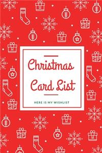 Christmas Card List