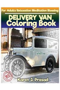 DELIVERY VAN Coloring book for Adults Relaxation Meditation Blessing