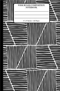 Wide Ruled Composition Notebook 6