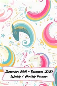 September 2019- December 2020 Weekly / Monthly Planner