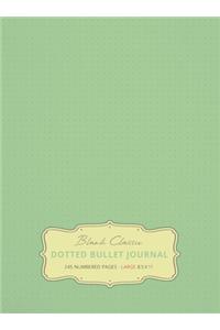 Large 8.5 x 11 Dotted Bullet Journal (Sea Foam Green #16) Hardcover - 245 Numbered Pages