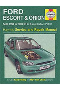 Ford Escort and Orion Service and Repair Manual