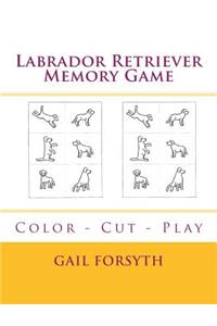 Labrador Retriever Memory Game: Color - Cut - Play