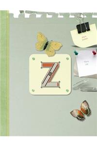Monogrammed Z Dot Grid Bullet Journal