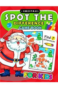 Christmas Spot The Difference Game Book for kids
