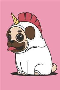 Unicorn Pug Journal