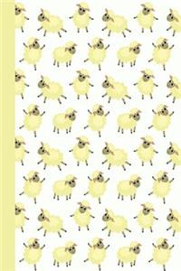 Journal: Baby Sheep (Yellow) 6x9 - Lined Journal - Writing Journal with Blank Lined Pages