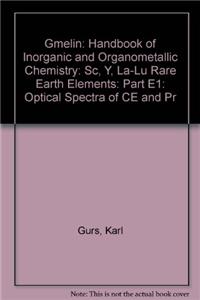 Gmelin: Handbook of Inorganic and Organometallic Chemistry