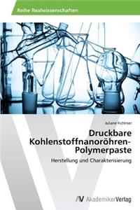 Druckbare Kohlenstoffnanoröhren‐Polymerpaste