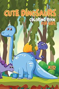 Cute Dinosaurs Coloring Book for Kids