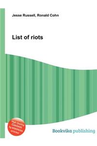 List of Riots
