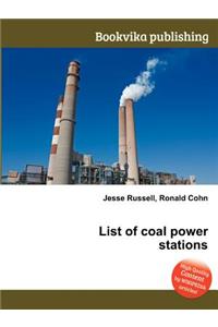 List of Coal Power Stations