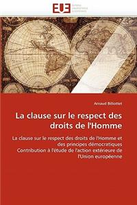 La Clause Sur Le Respect Des Droits de l'Homme