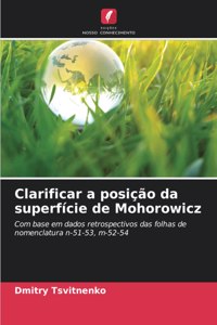 Clarificar a posição da superfície de Mohorowicz