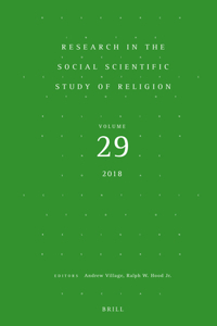 Research in the Social Scientific Study of Religion, Volume 29