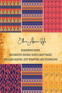 Ethnic African Style Scrapbook Paper Decorative Double-Sided Craft Pages for Card Making, Gift Wrapping and Journaling