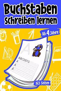 Buchstaben schreiben lernen ab 4 Jahren