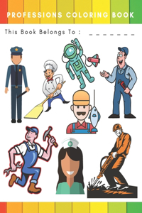 Professions Coloring Book