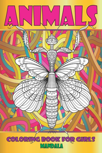 Mandala Coloring Book for Girls - Animals