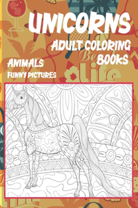 Adult Coloring Books Animals Funny Pictures - Unicorns