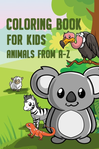 Coloring Book for Kids Animals from A-Z