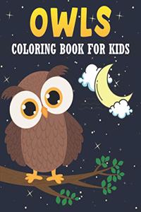 Owls Coloring Book For Kids