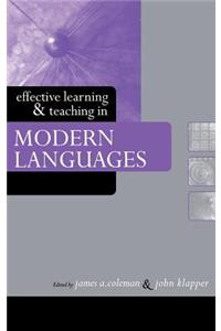 Effective Learning and Teaching in Modern Languages