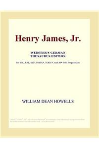 Henry James, JR. (Webster's Japanese Thesaurus Edition)