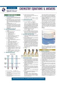 Chemistry Equations & Answers