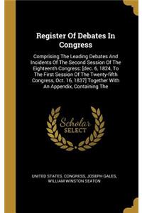 Register Of Debates In Congress